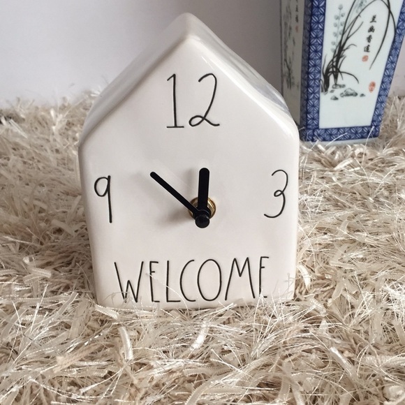 Rae Dunn Welcome clock - Picture 2 of 7